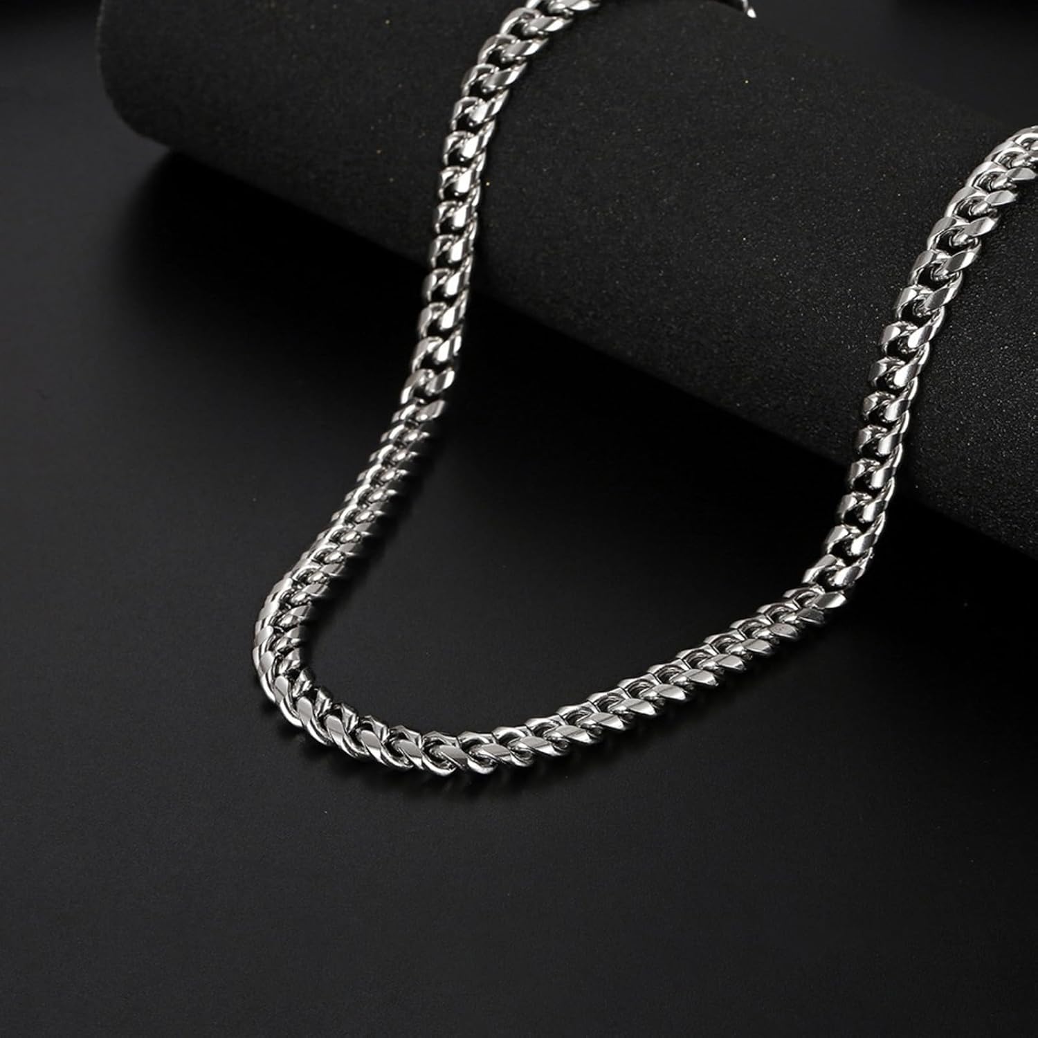 72ore Dad Gifts From Daughter Son Necklace Silver Cross Stainless Steel Pendant Necklace for Men Jewelry Gifts for Dad Birthday - Image 3