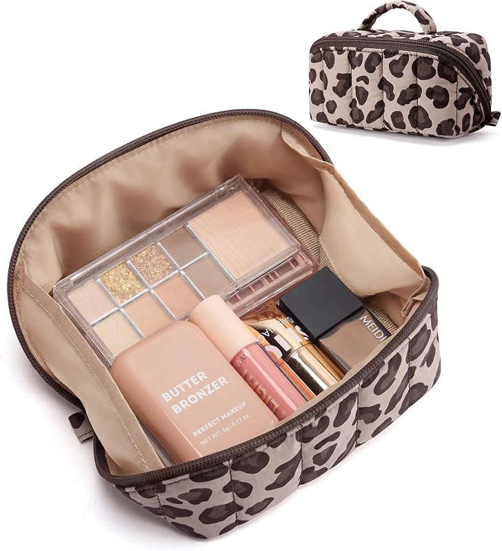 Necessaire pequena BAGSMART para maquiagem, estampa 09-Leopard