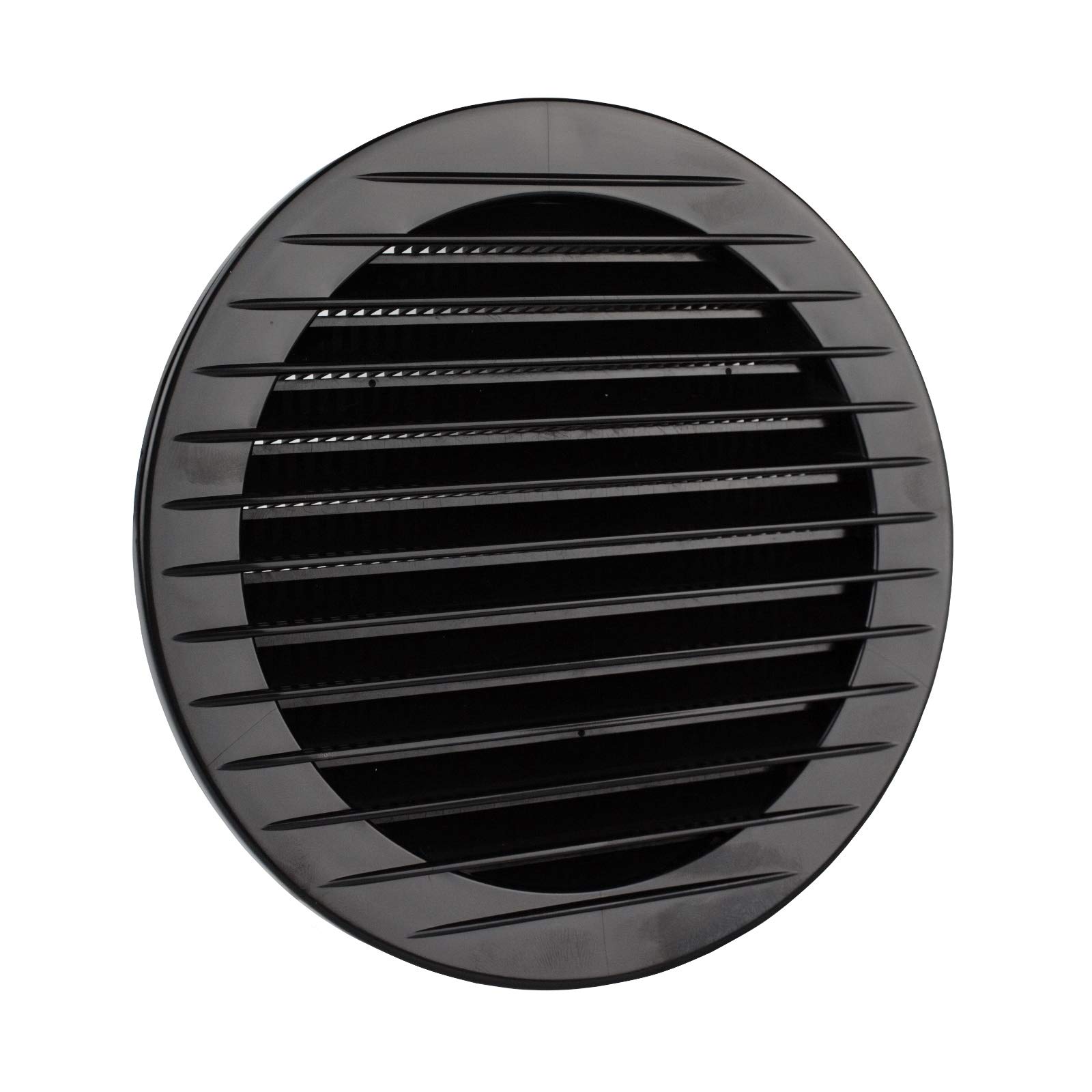 Ventilation Grille Round Insect Protection Diameter 120 mm Black