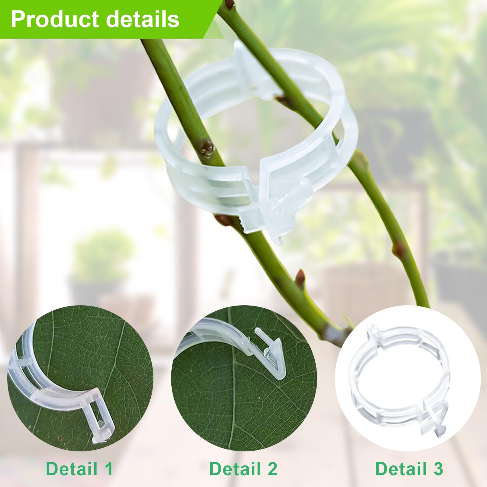 300 Stück Pflanzenclips - Wiederverwendbare Klammern Für Tomaten & Rankpflanzen