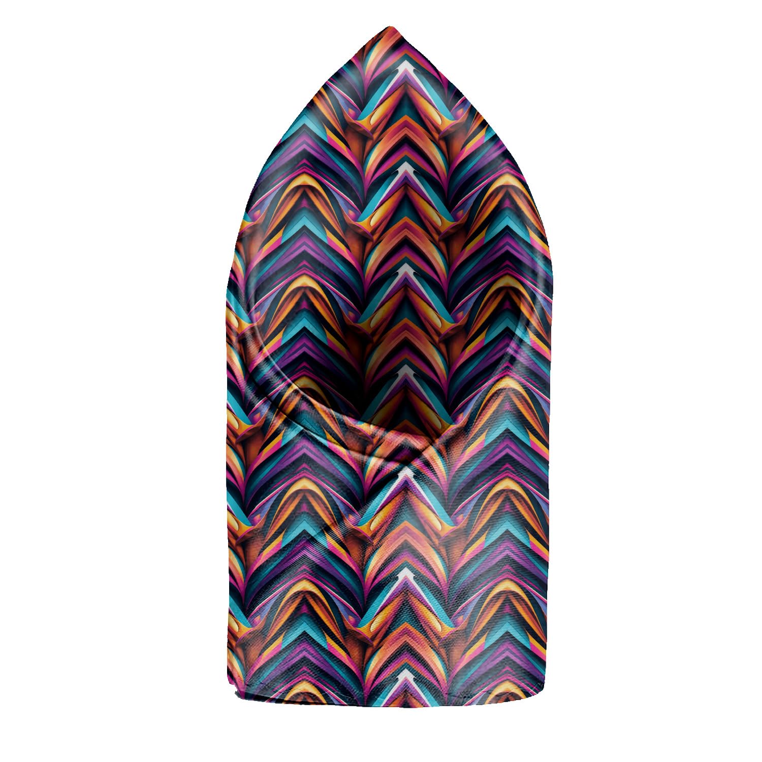 blacksmith Multicolor Pulse Printed Pocket Square for Men-picture-23