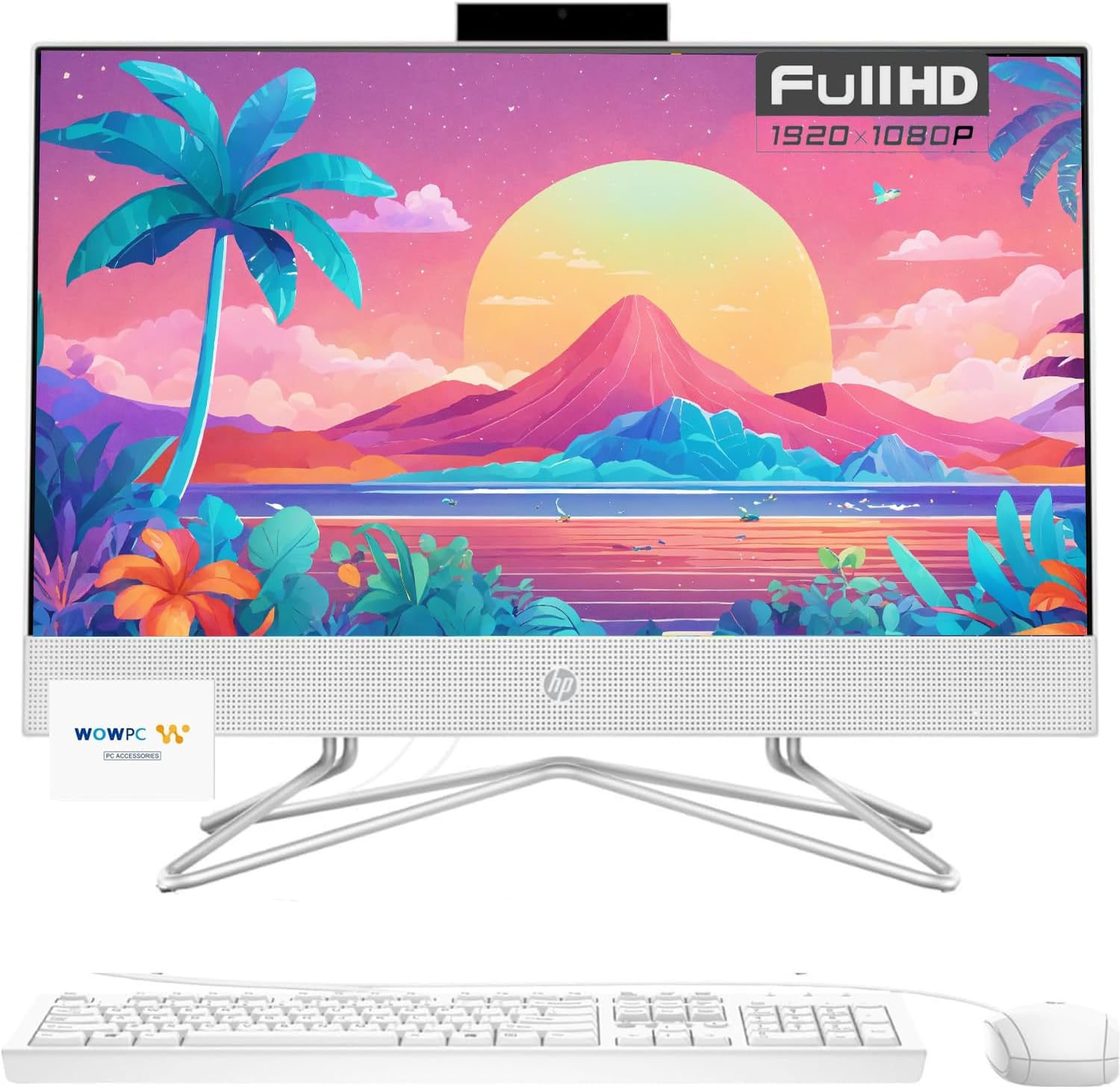 HP 22 inch All-in-One Desktop PC • 16GB RAM • 2.5TB Storage (2TB SSD + 512GB External HD) • Microsoft Office Trial • Intel Celeron CPU • FHD Display • Win 11 Pro