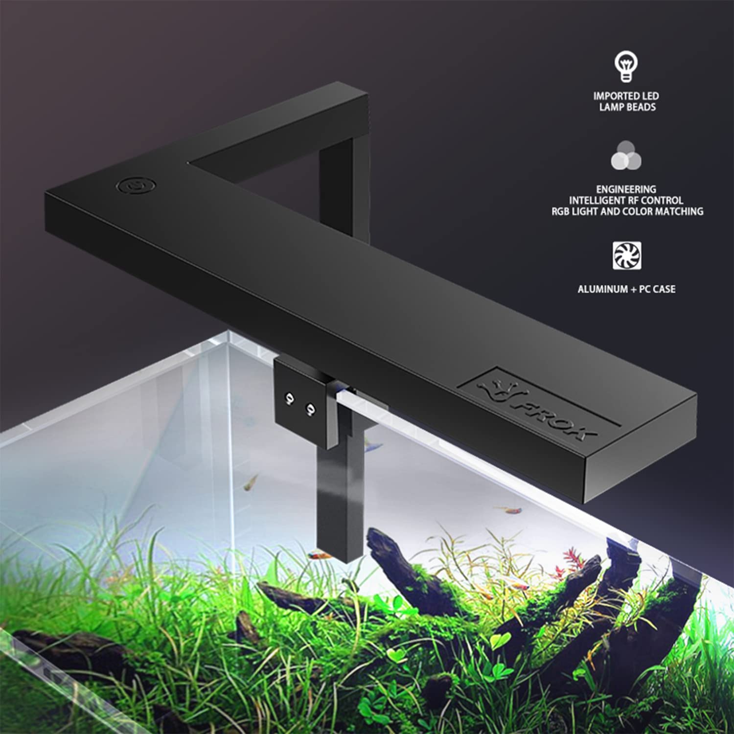 F FROK FFrok Aquarium Light for Fish Tank, Clip on LED Fish Tank
