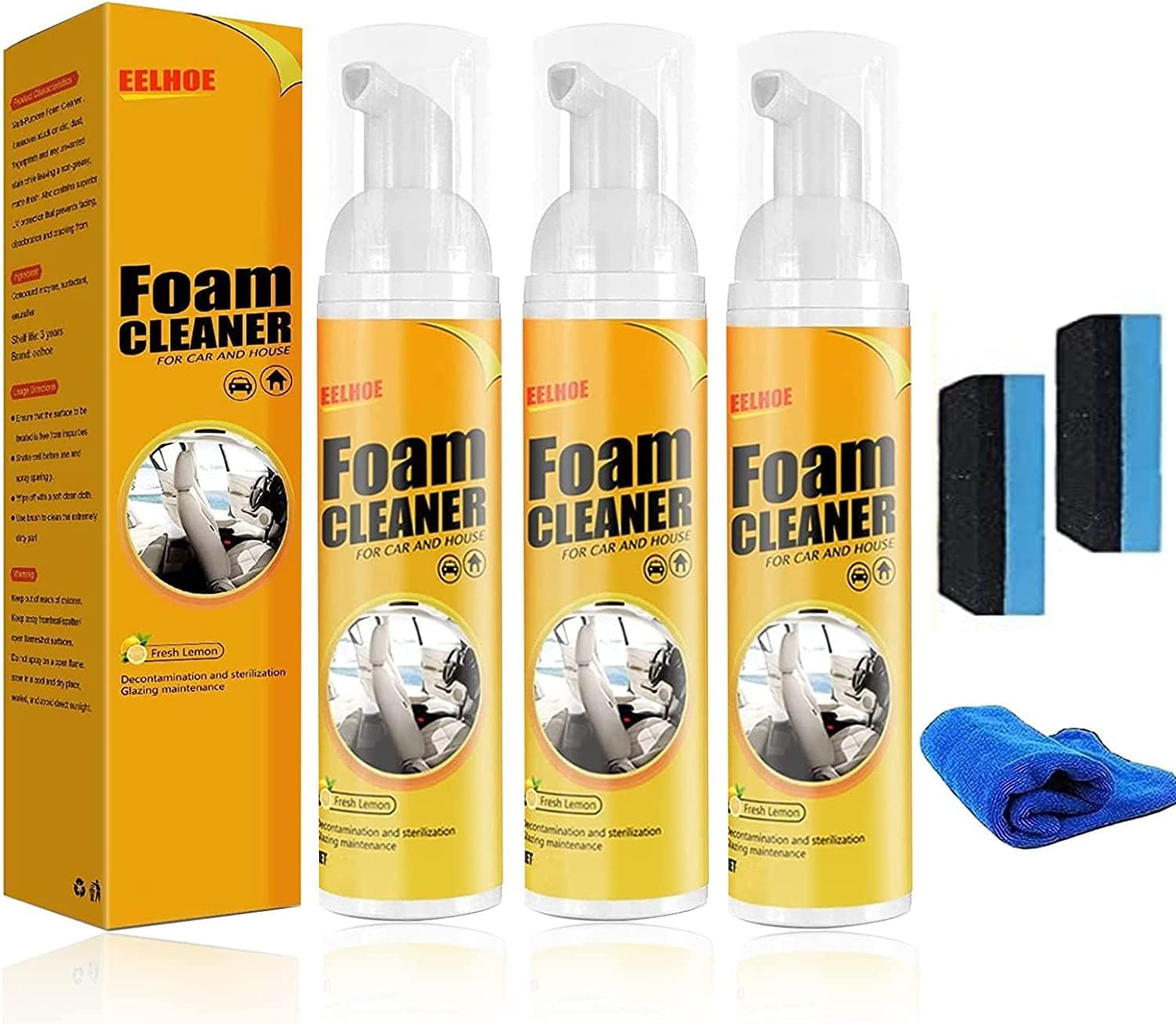Car Magic Foam Cleaner, 2024 New Magic Foam Cleaner for Car