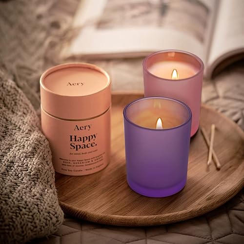 Miniatura 5 de Tarros Gruesos para Velas para Hacer Velas 16 Pzas, 7 OZ Tarros Vacíos con Tapas de Madera para Hacer Velas, Contenedor de Muestra, Morado Esmerilado