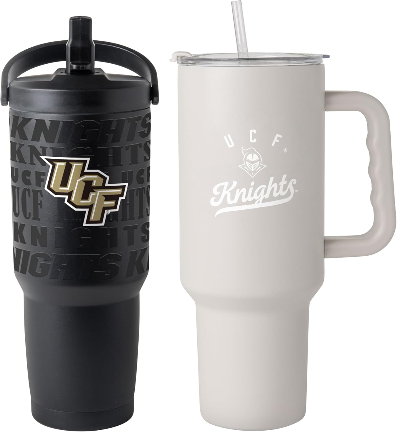 FANMATS NCAA Central Florida Golden Knights Stainless Steel Tumbler Set — 30 and 40 oz Capacity | Powder-Coat Finish | Tonal Fashion Color