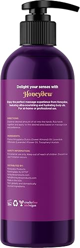 Miniatura 5 de Aceite de masaje de lavanda para parejas  Aceite de masaje corporal completo no graso, no mancha, irresistiblemente sedoso, para terapia de masaje