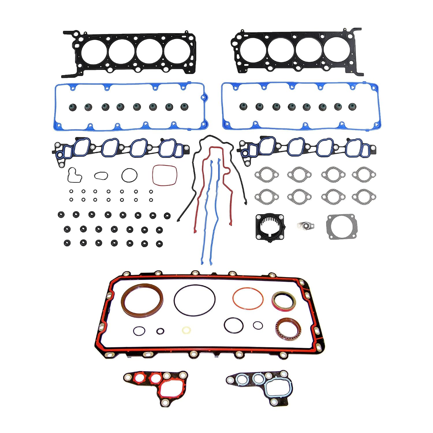 DNJ FGK4219 Full Gasket Set for 2009-2011 Ford Lincoln Mercury Crown Victoria Town Car Grand Marquis 4.6L V8 SOHC 281cu Naturally Aspirated