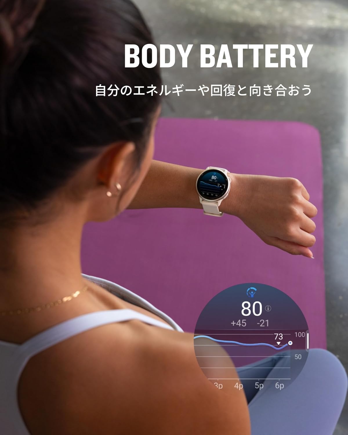 GARMIN(ガーミン) vivoactive 6 フィットネスGPSウォッチ / 4つのカラー AMOLEDディスプレイ 36gの軽量設計 睡眠管理/フィットネス年齢/お昼寝検出/Suica対応/心拍センサー/ストレスレベル測定/iOS・アンドロイド対応 / 11日間のバッテリー持続時間 / スマートウォッチ 【日本正規品】