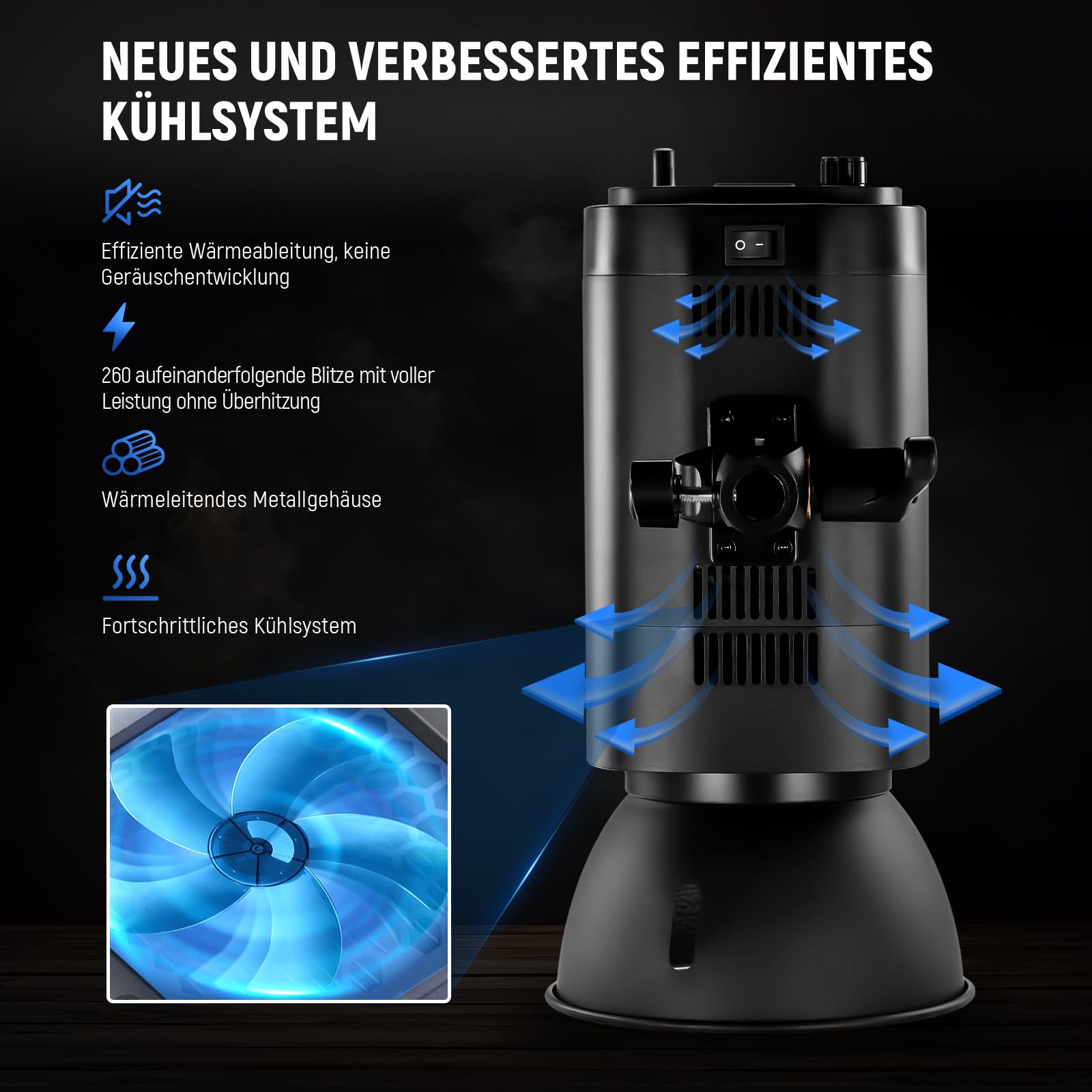 NEEWER 800Ws Studio Monolight Strobe Flash Set: 2er Pack S101-400W PRO 5600K Blitzlicht Studio mit 2,4G Auslöser/150W Einstelllampe/Bowens Mount/Softboxen/Ständer/Reflektor/Tasche, kompatibel mit QPRO