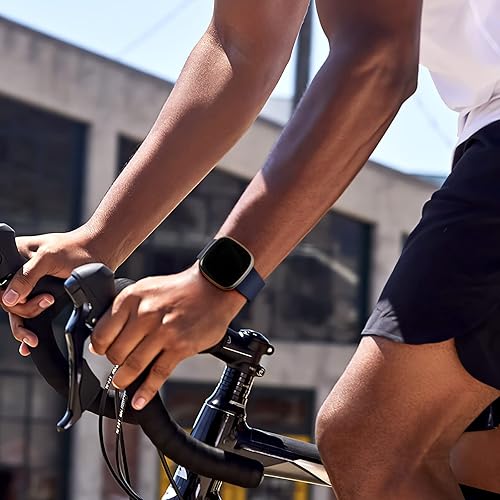 Vista 41 de Dirrelo Paquete de 4 correas compatibles con Fitbit Versa 3 y Fitbit Sense para mujeres y hombres, correa de repuesto de TPU suave para reloj