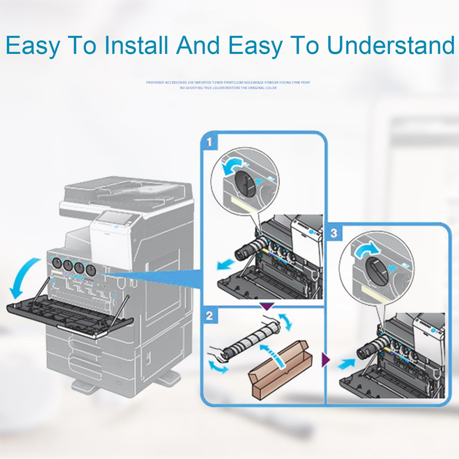 Amazon.co.jp：互換性のある TN328 K/C/M/Y トナーカートリッジ交換用