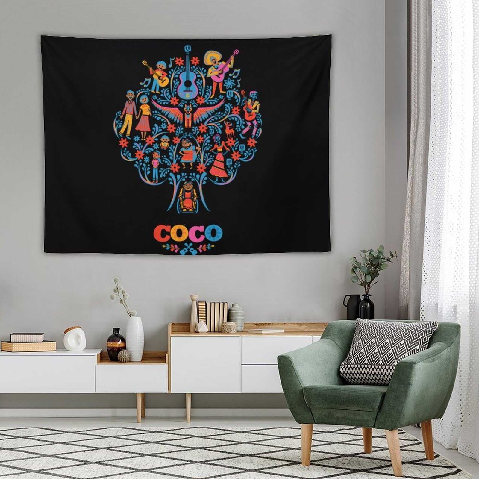 Amazon.co.jp: 壁掛け壁画 ココ・ミゲル・エル・マリアチ リメンバー