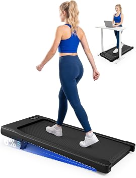 MJWW 6% Incline Walking Pad, Smart AI Under Desk Treadmill for Home