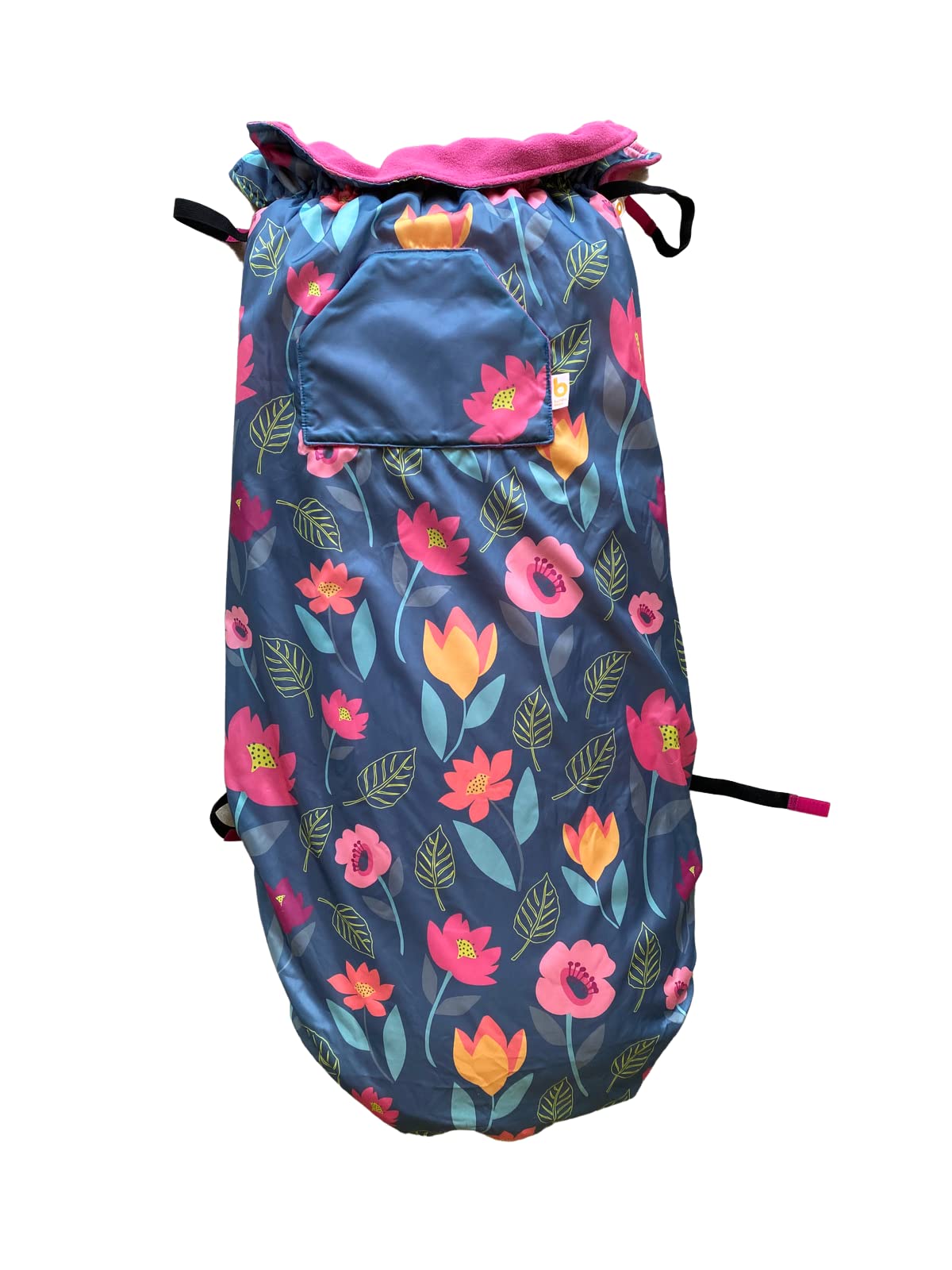Wasserdichte Fleece-gefütterte Rollstuhl-Abdeckung, universelle Passform für manuelle und angetriebene Rollstühle, Erwachsenengröße, Rollstuhl-Zubehör, Wärme und Komfort (Blumenmuster)