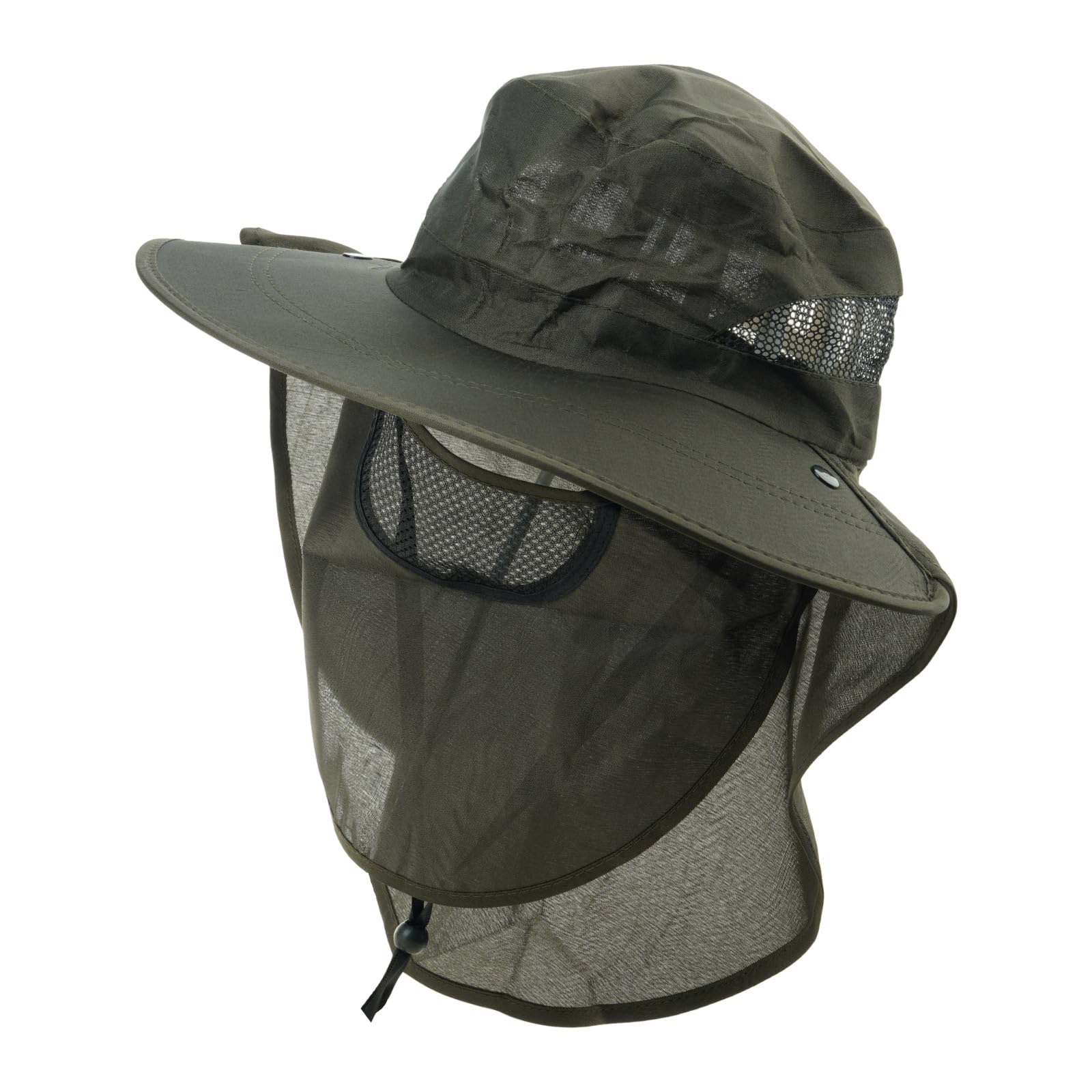 Large Brims Sun Hat Men Women Breathable Fishing Caps Sun Protections Meshes Fisherman Hat Hiking Outdoor Beach Caps Fishing, Army Green, X-Small-Large