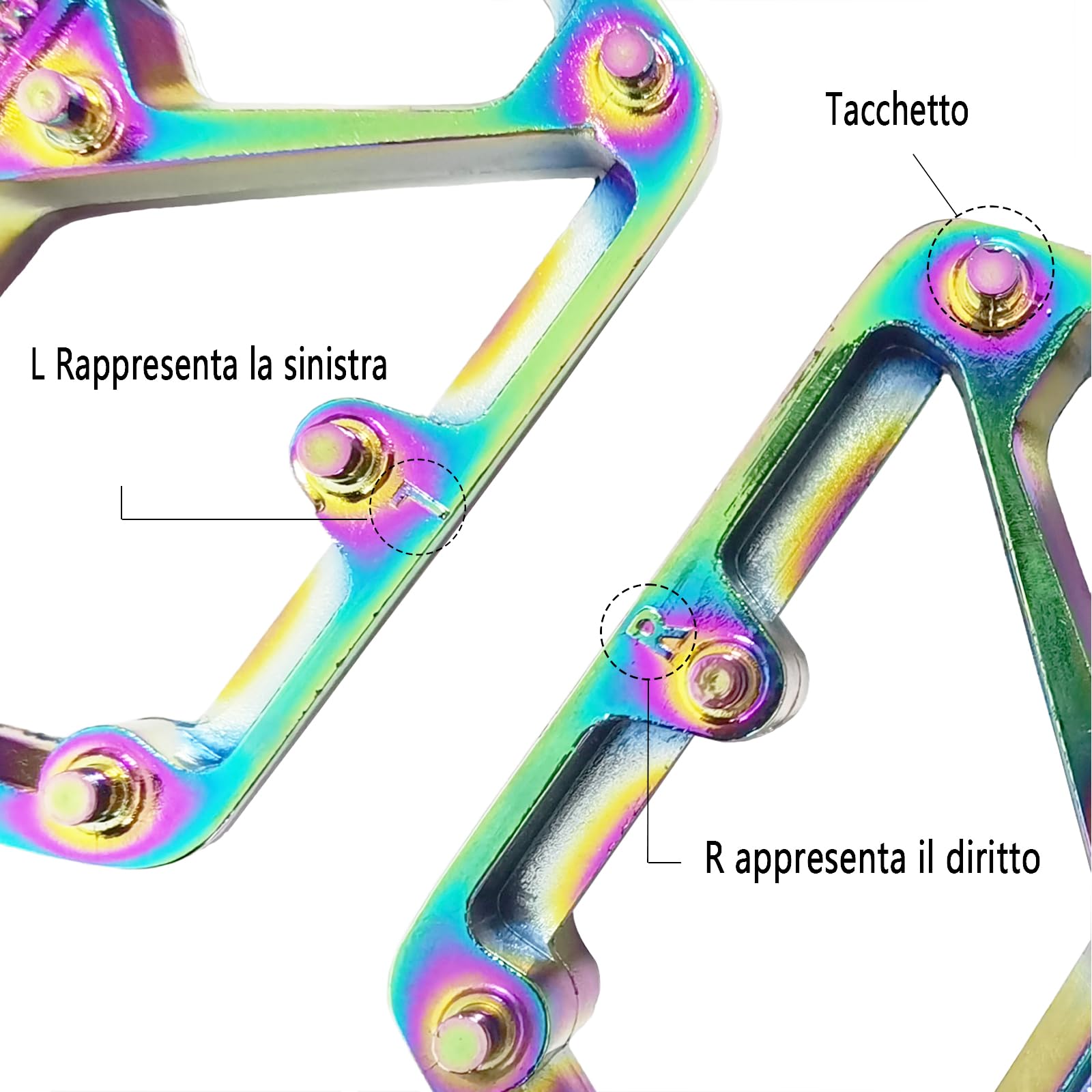 Pedale Bici a 3 Cuscinetti, Pedale Bici Antiscivolo in Alluminio Leggero, 9/16" Universale per Bici da Strada Mountain Bike, Facile da Installare, Design Durevole e Silenzioso