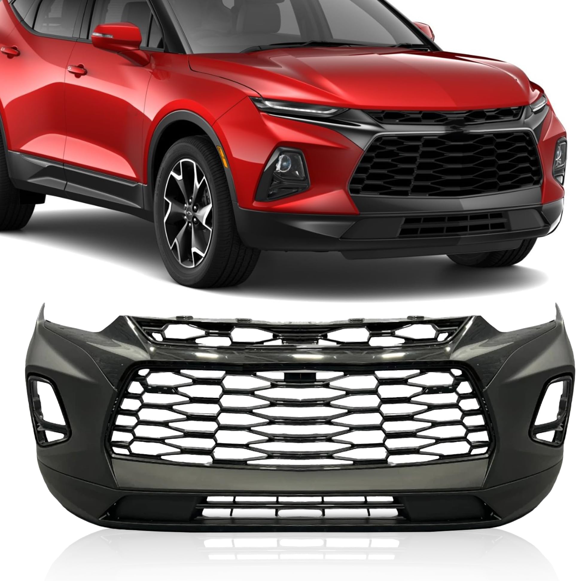 Complete Front Bumper Grille Assembly Set