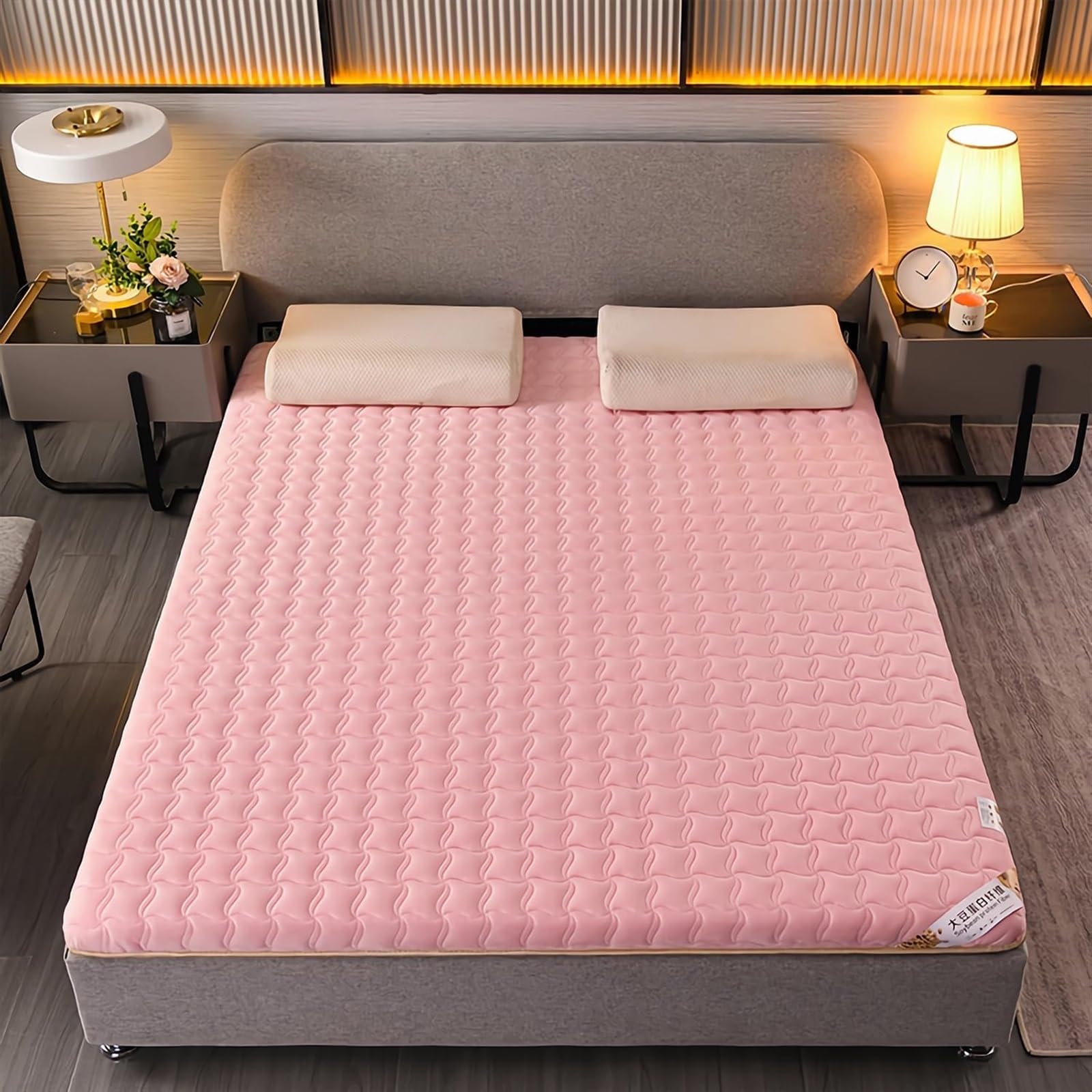 Matelas enroulable portable, tapis de tatami pliable pour lit d'invités, couvre-matelas confortable
