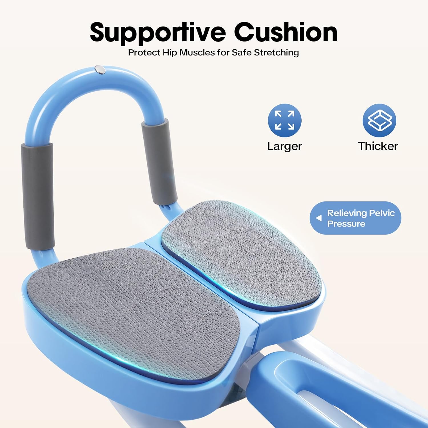 Leg Stretcher, Heavy Duty Leg Stretcher Machine,180 Degrees Stretching Angle Leg Split Stretcher Machine with for Flexibility Kids Adults Split, Hip Stretcher for Home Yoga (Blue)