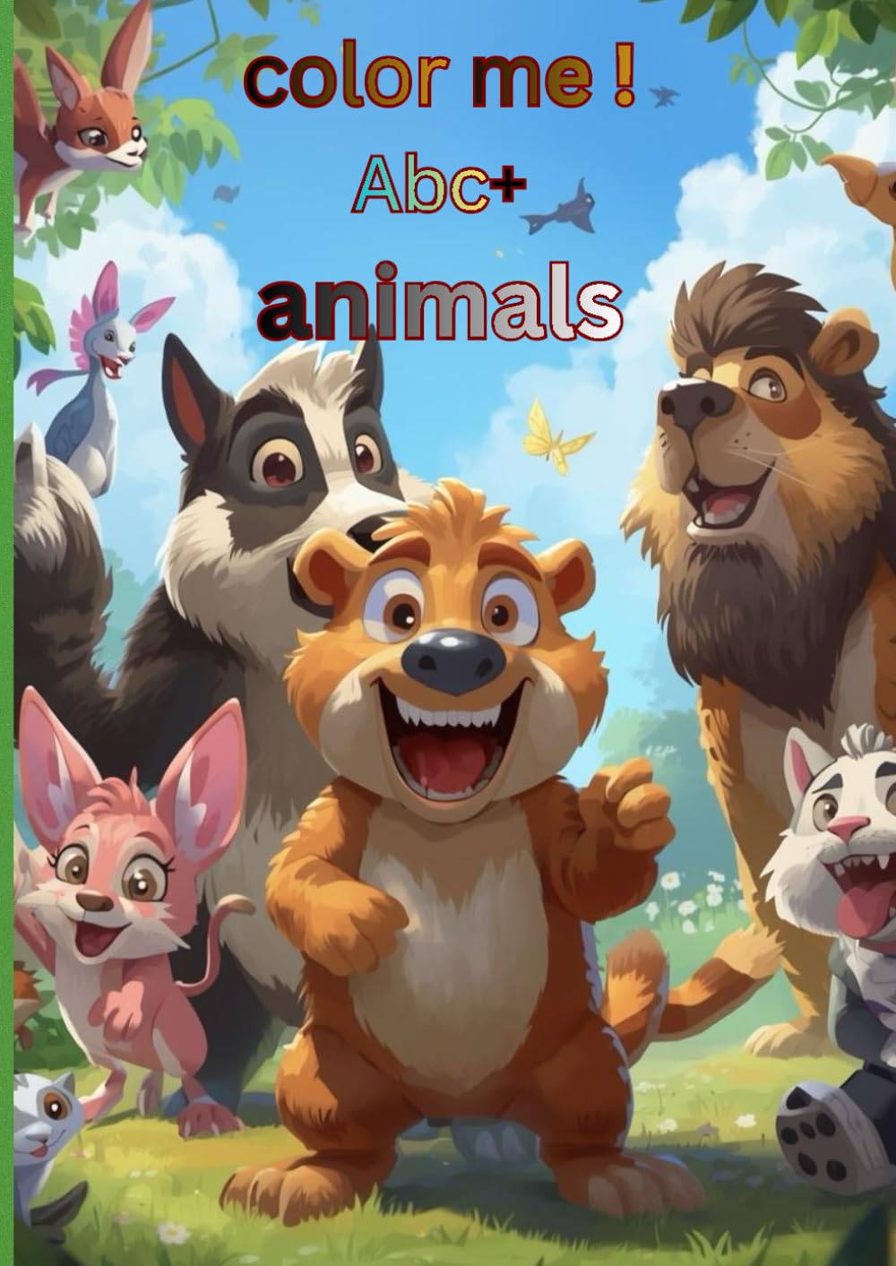 ABC+animal coloring book: alphabet and animals illustration for your children