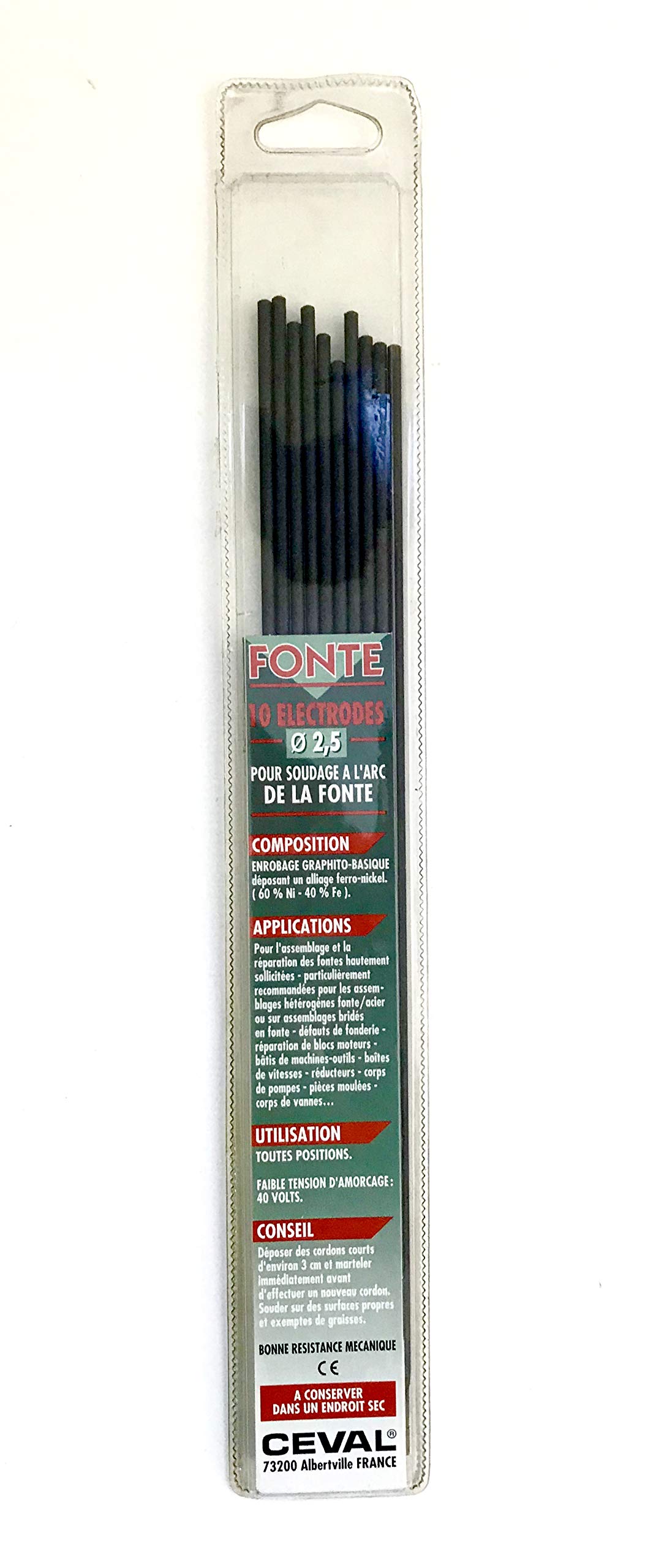 France 10 Elektrody żeliwne Ø2,5mm