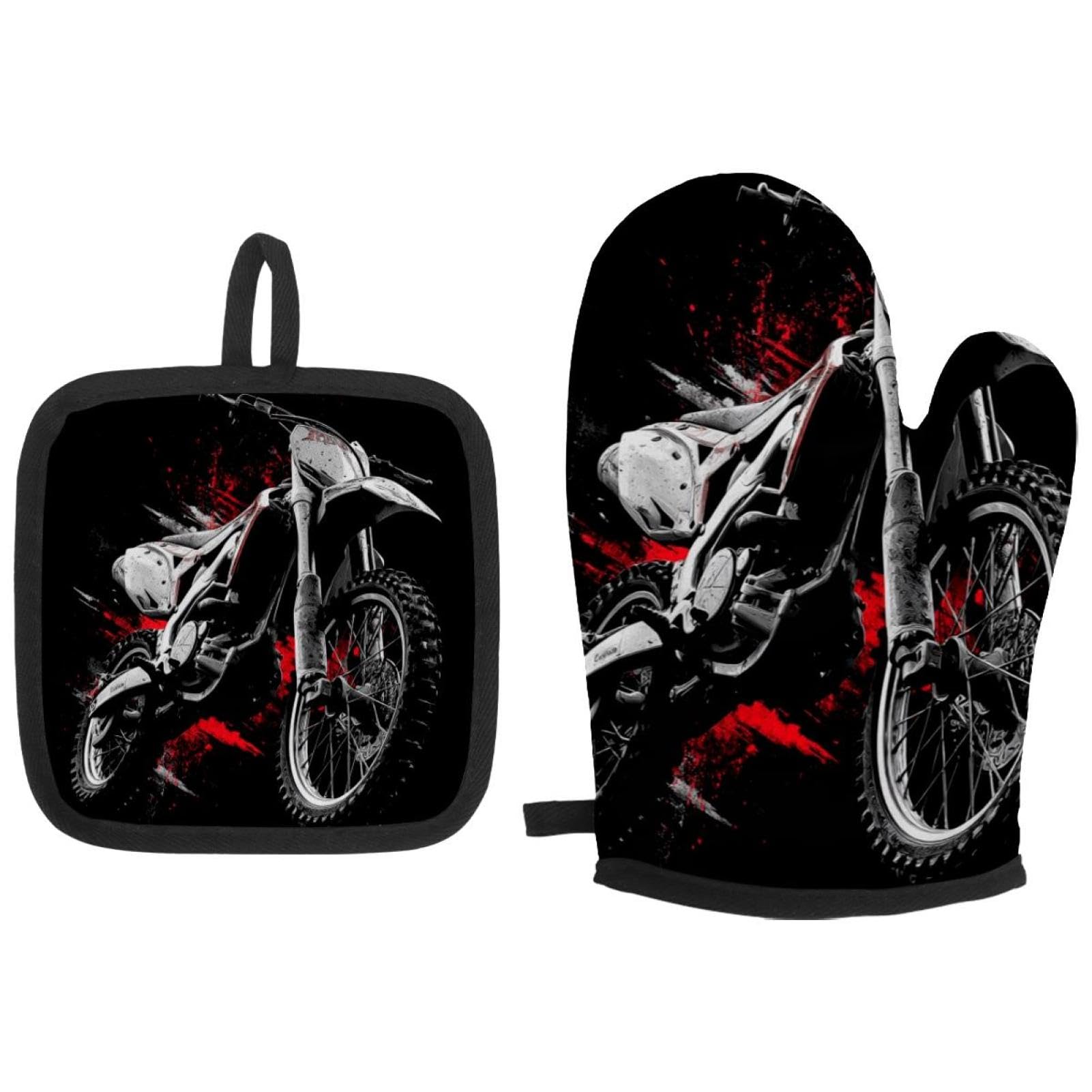 Gants de four moto anti-brûlure pour manipuler vos plats chauds