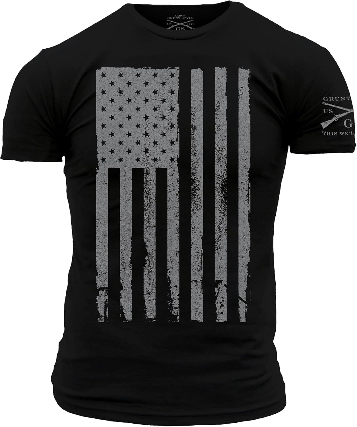 Grunt Style America Patriotic Flag Men’s Shirt : Clothing, Shoes & Jewelry