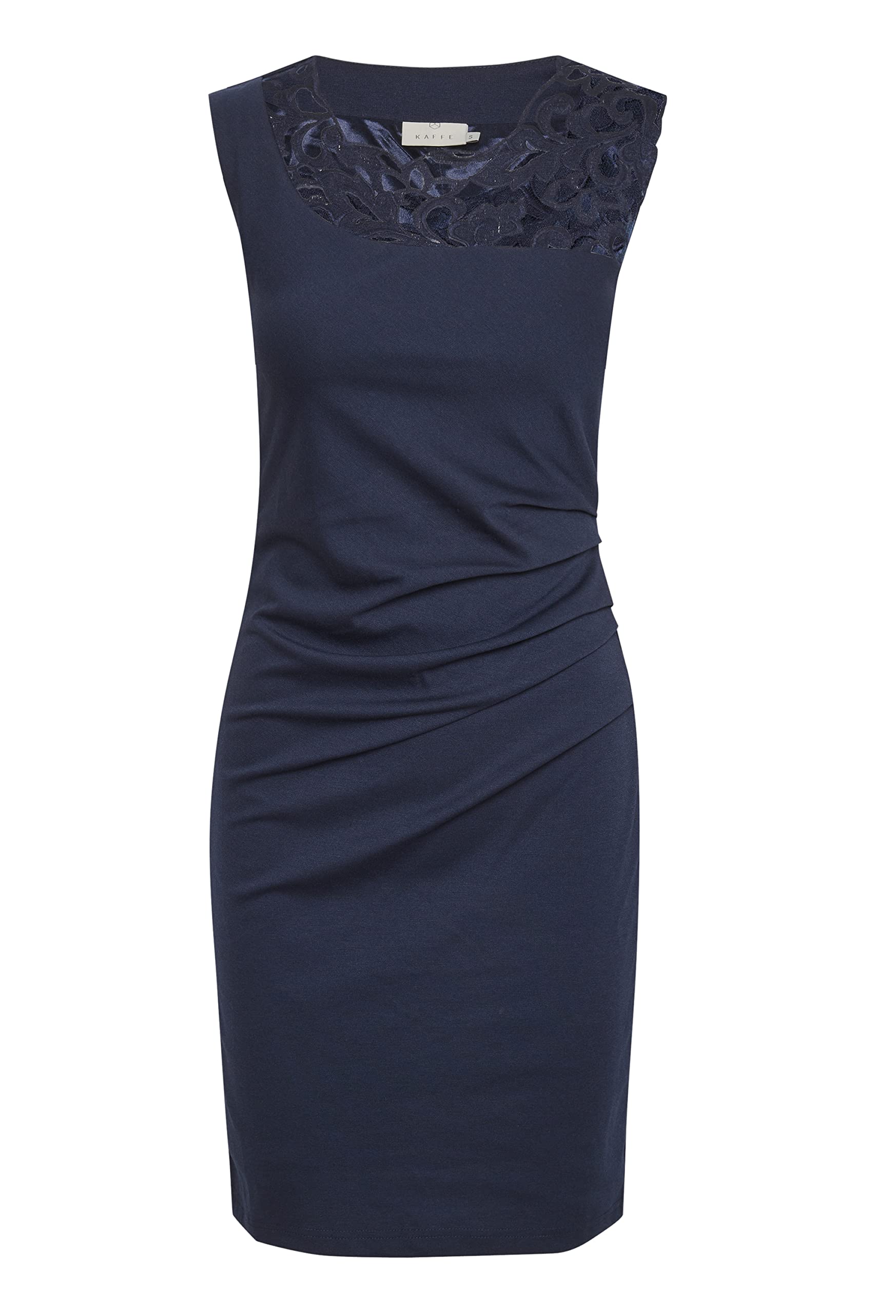 KAFFE Damen Kaffe Women's Coctail Dress Sleeveless Slim Fit with Floral Lace Cocktailkleid (1er Pack)