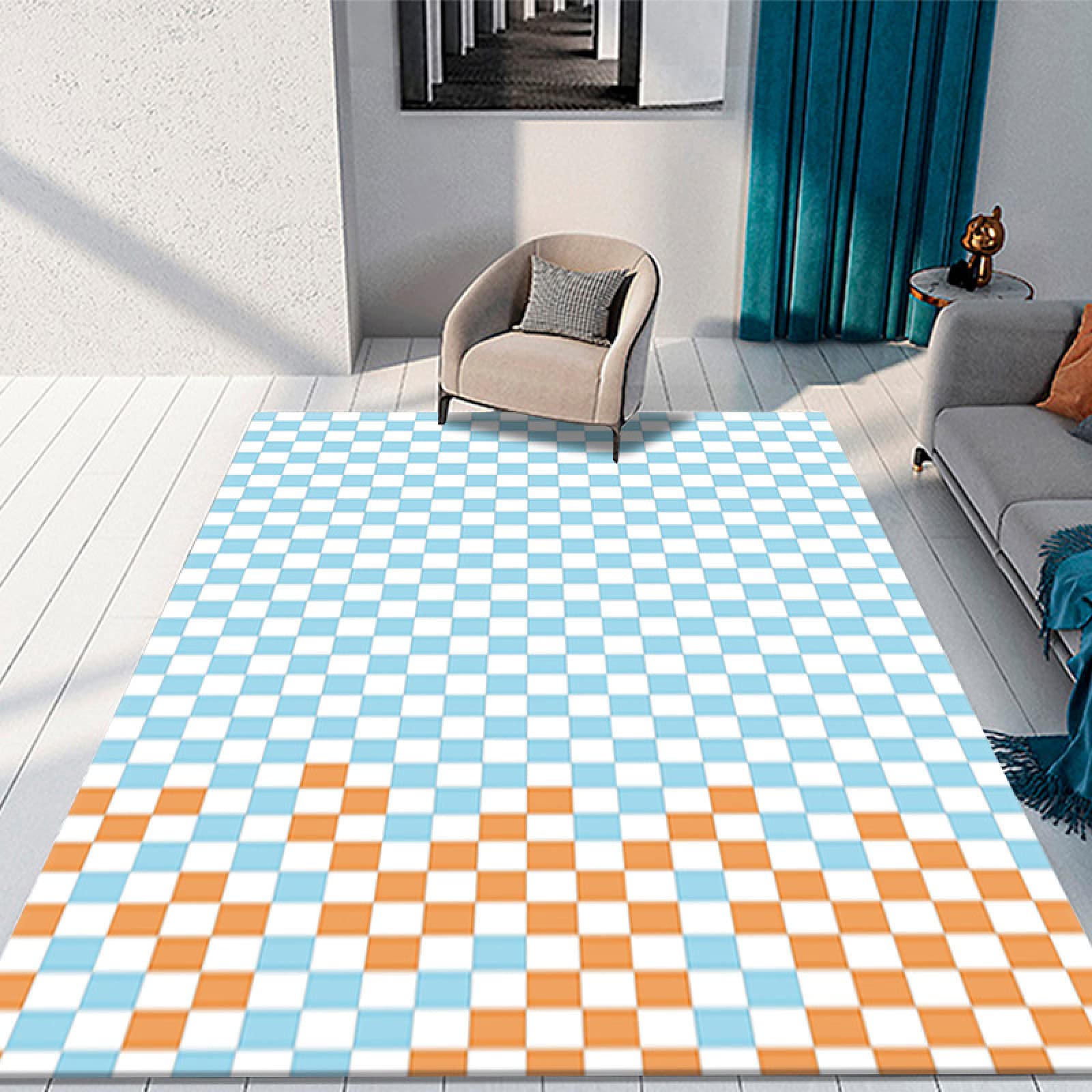 Grand tapis de salon vintage pour chambre et décoration chic