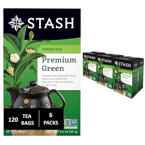 Vista 241 de Stash Té Chai de vainilla descafeinado, 6 cajas con 18 bolsas de té cada una (108 bolsas de té en total)