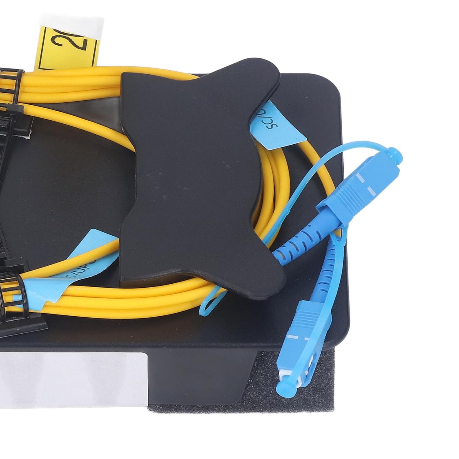 Walfront OTDR Cable Box Water Proof and Dust Proof ABS Material Network Testing for SM 1310/1550nm Single Mode Fiber Test Cable