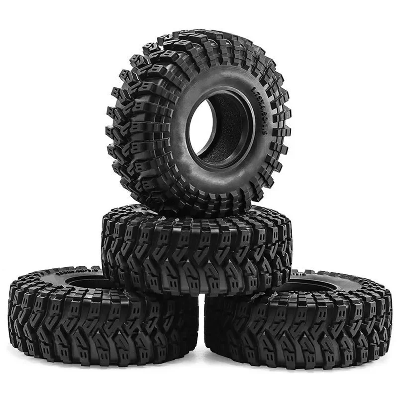Per SCX10 90046 D90 Per TRX4 Per TRX6 4PC 1.9 "Pelle Pneumatici Arrampicata Scalatore Modello Accessorio Modificato Sostituzione Cingolati Camion Pneumatici Auto RC