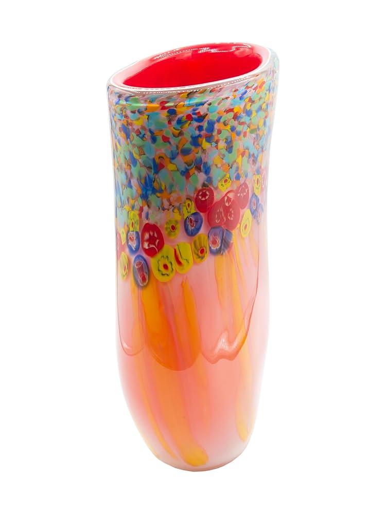 Amazon.com: Dale Tiffany AV22246 藝術玻璃花瓶13.9 英吋(約