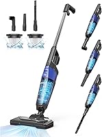 Vista 8 de Aspiron Aspiradora de palo, aspiradora pequeña con potente succión de 20 kPa y taza de polvo de 0.88 cuartos de galón y cable de alimentación de 16