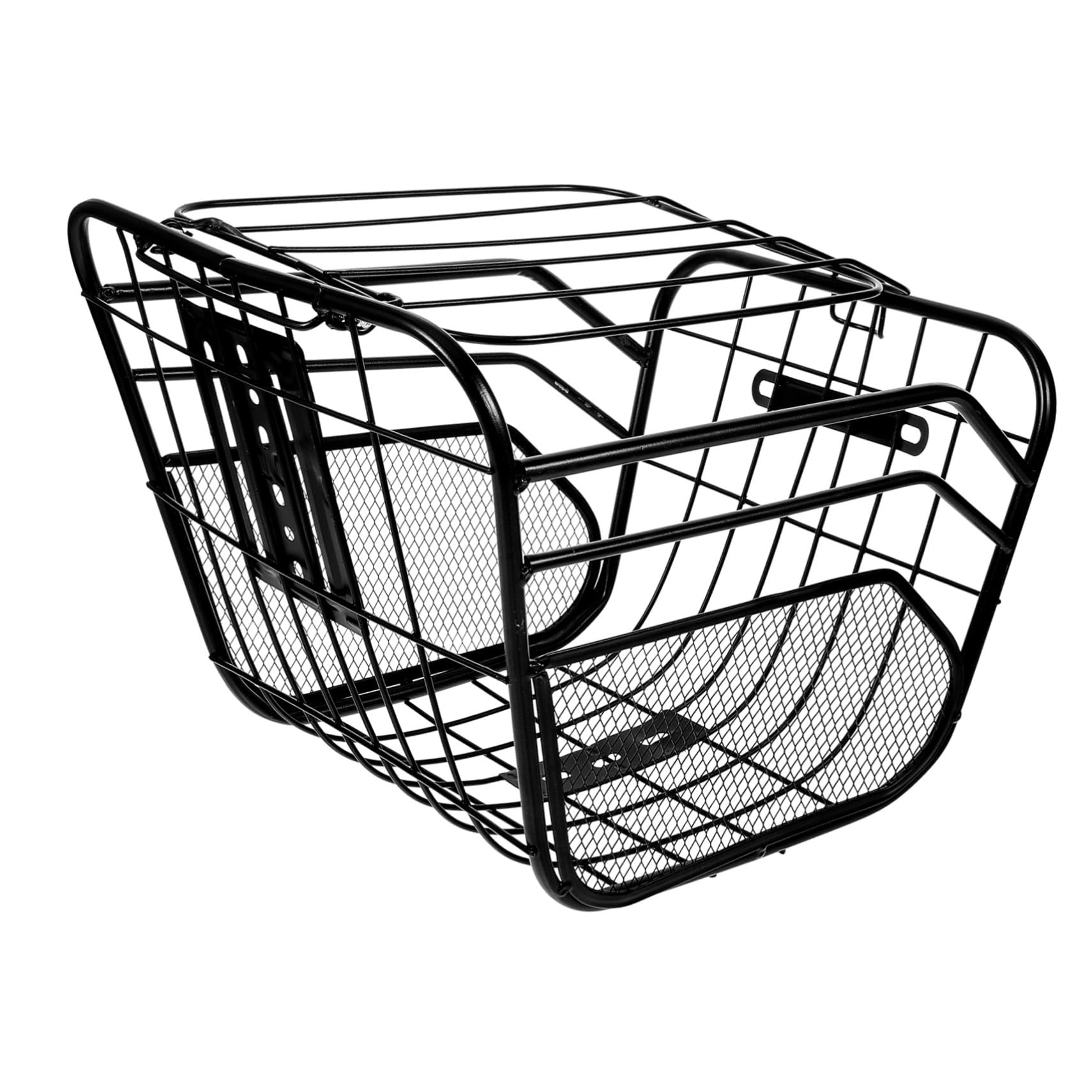 Toyvian Metalowy Przedni Kosz Rowerowy z Powiększoną Konstrukcją Trwały i Łatwy Montaż Stabilny Koszyk Do Hulajnóg i Rowerów Praktyczny Dodatek Zewnątrz Odporny Zarysowania