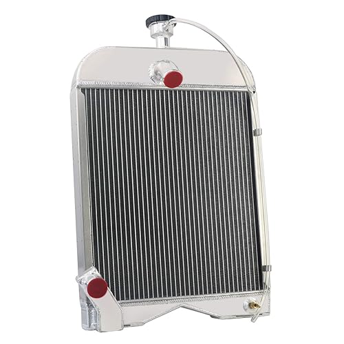 Miniatura 4 de 8N8005 Radiador de tractor de aluminio de 3 filas para modelos Ford 2N 8N 9N, radiador de repuesto, radiador de aluminio, radiadores