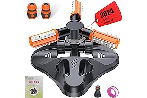 Upgrade Garden Sprinkler 360 Degree Rotating Grass Water Sprinkler System