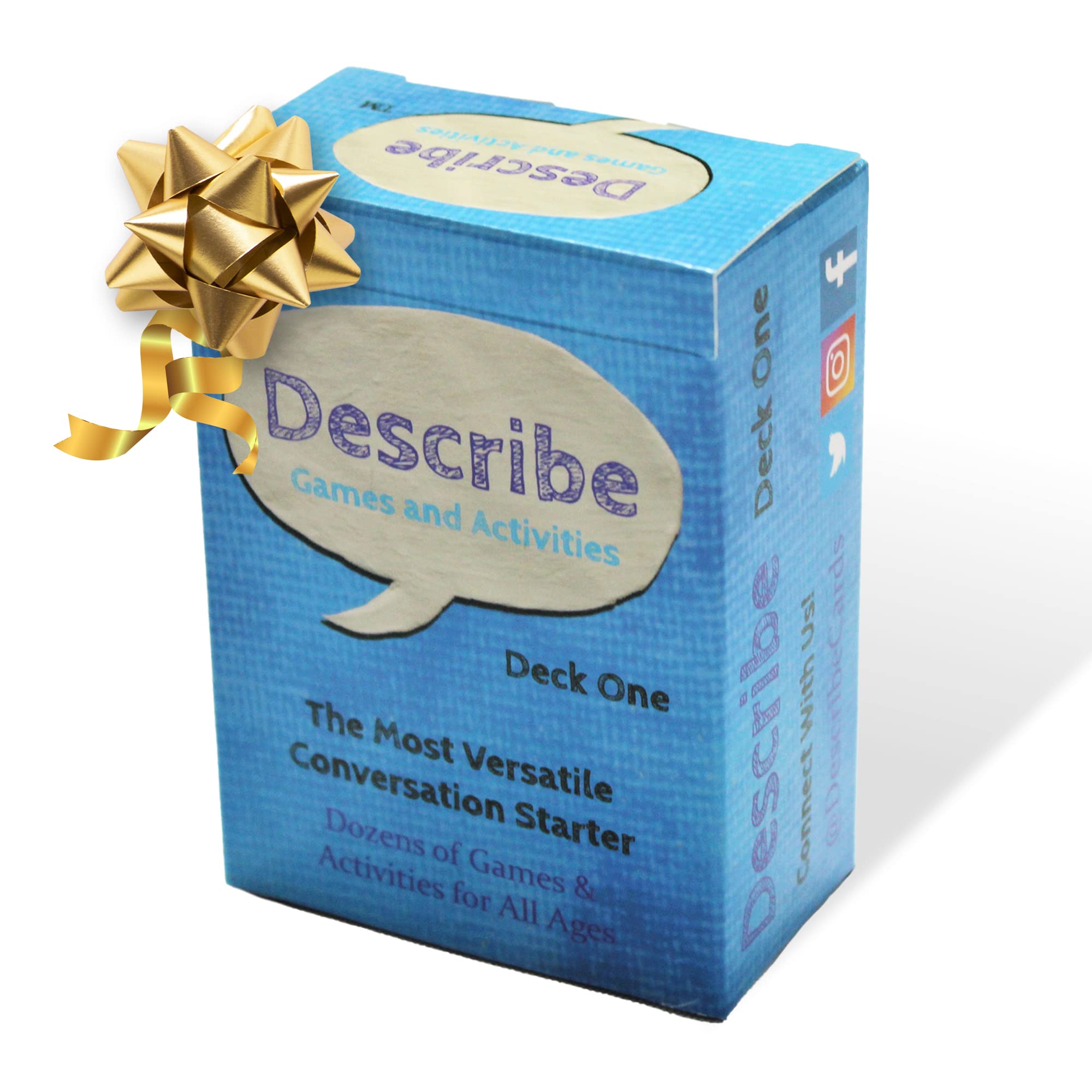 Amazon.com: Describe Cards - Deck One Conversation Cards, Social Emotional  Learning Activities for Family Games, Therapy, School and More, Fun Card  Game for Kids & Adults, with Over 300 Meaningful Questions :