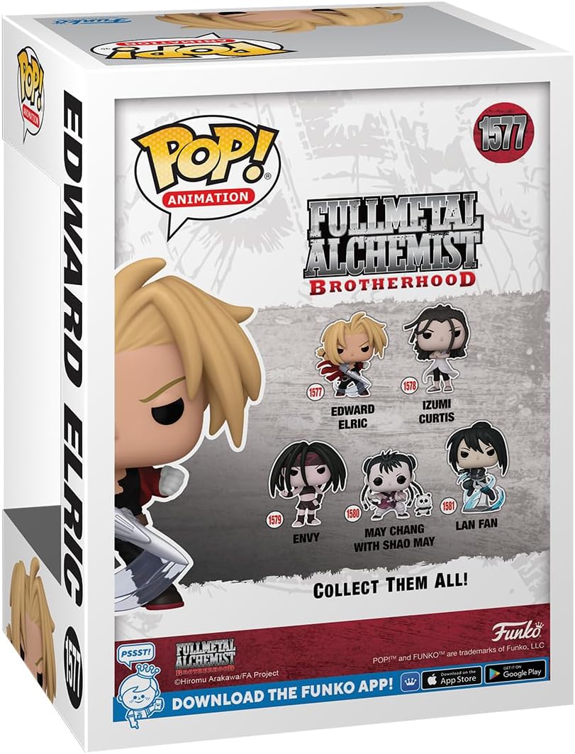 Funko POP! Animation: Fullmetal Alchemist: Brotherhood - Edward Elric with Blade - Full Metal Alchemist - Collectable Vinyl Figure - Gift Idea - Official Merchandise - for Kids & Adults - Anime Fans