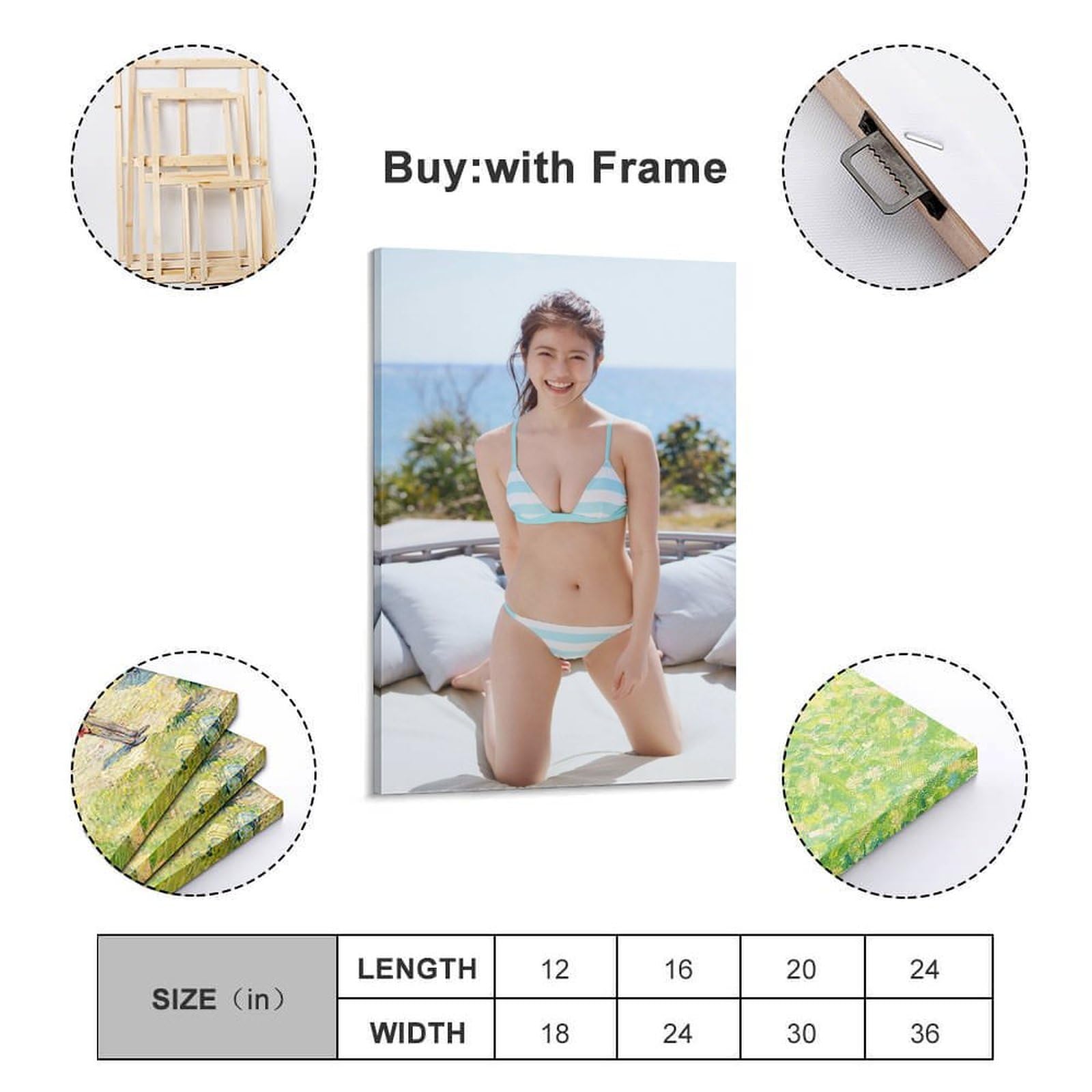 Amazon.co.jp: スターのポスター今田美桜 ポスターq キャンバスアート