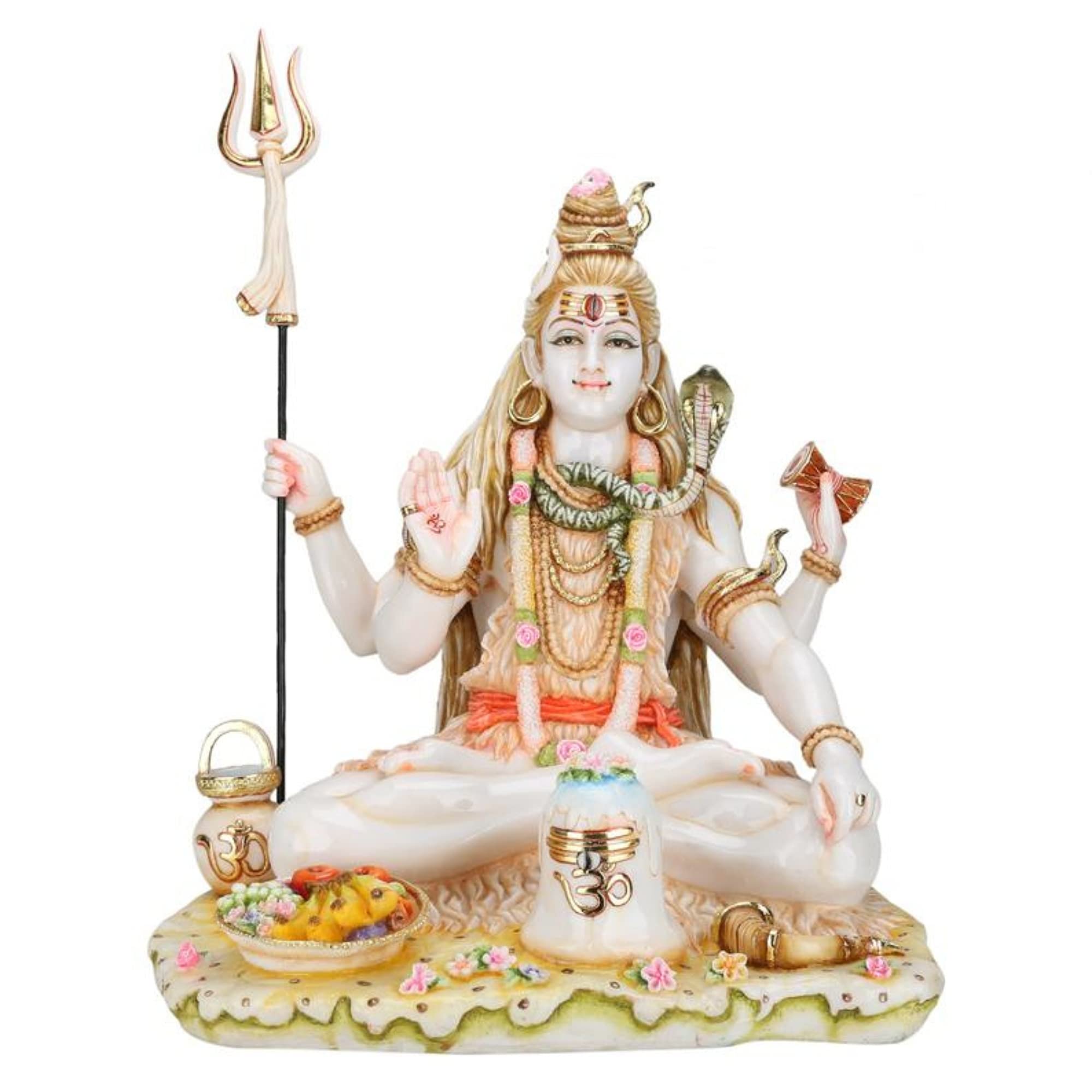 Buy Big Lord Shiva Statue, Mahadev Shankar Sculpture, Marble Shiv