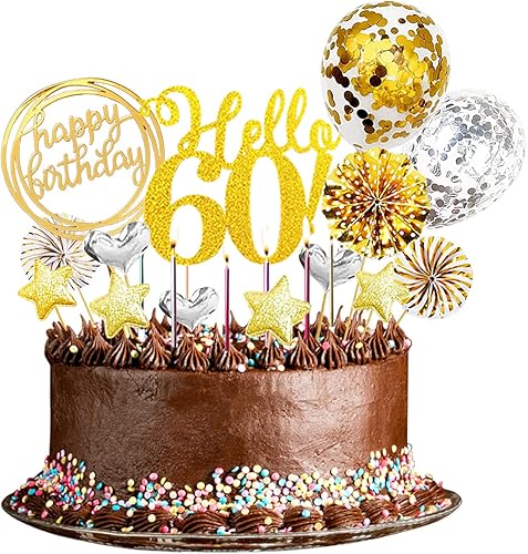 Miniatura 8 de Hello80 - Decoración para tartas de cumpleaños número 80, decoración de pastel de 80 cumpleaños para mujeres y hombres, decoración de pastel de