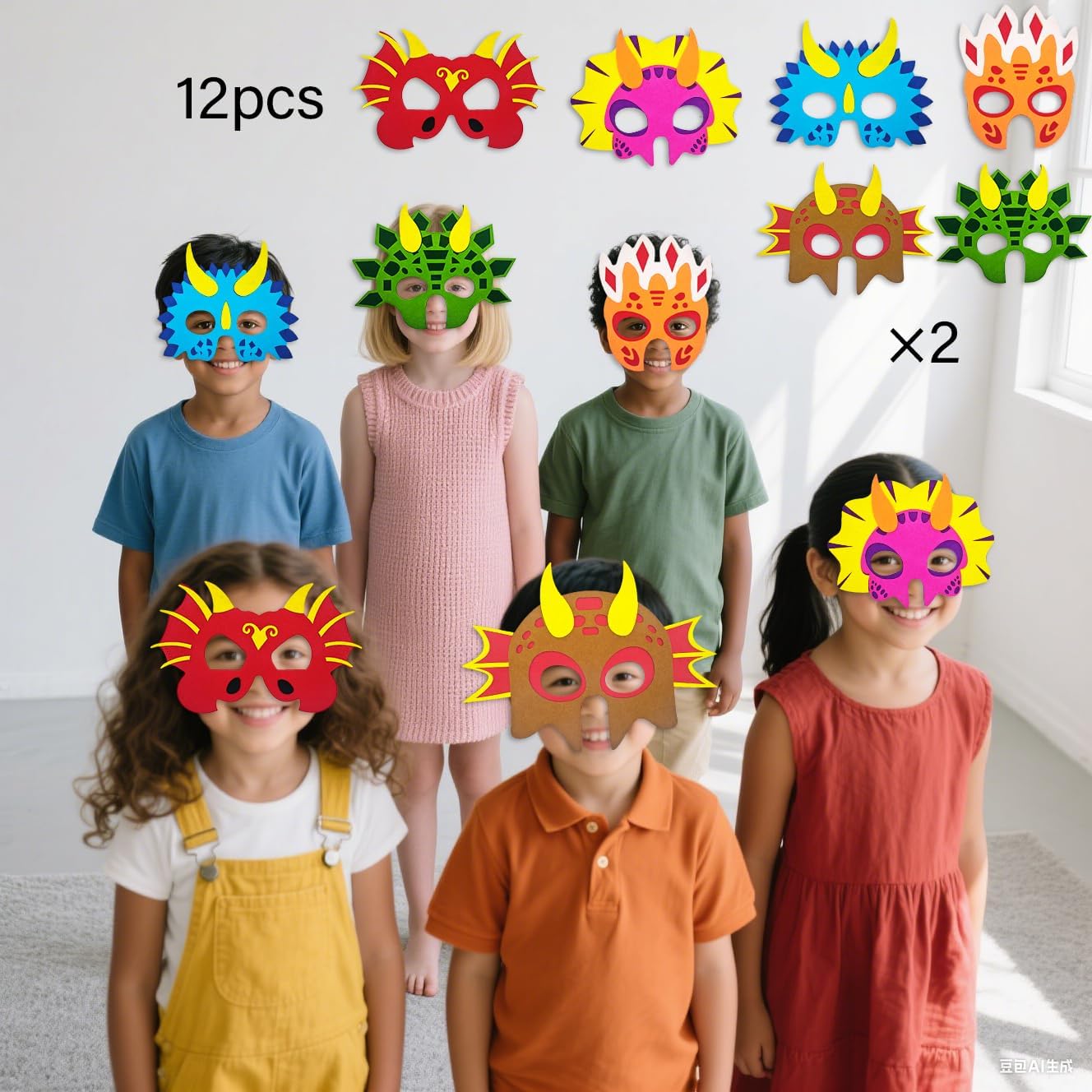 172PCS Dinosaur Party Favors for Kids 4-8 - Ultimate Birthday Goodie Bag Stuffers, Pinata Fillers & Classroom Prizes Box | Includes Dino Masks, 3D Puzzles, Slap Bracelets & Stickers (Gift Ready) - Image 6