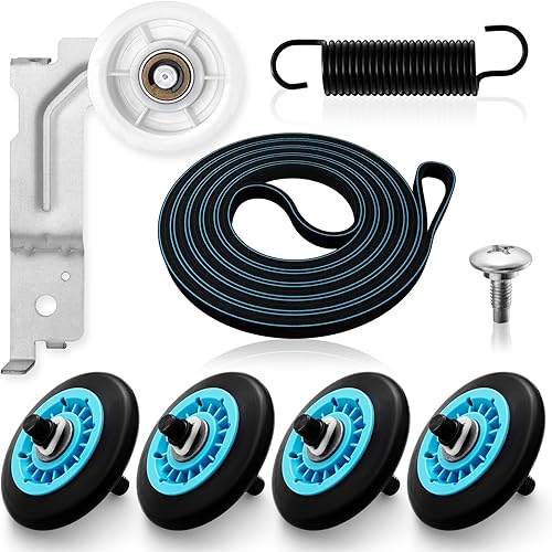Kit de reparación de secadora Sam-Sung actualizado para DC97-16782A Kit de reemplazo de rodillo de secadora Samsung, DC93-00634A polea tensora de