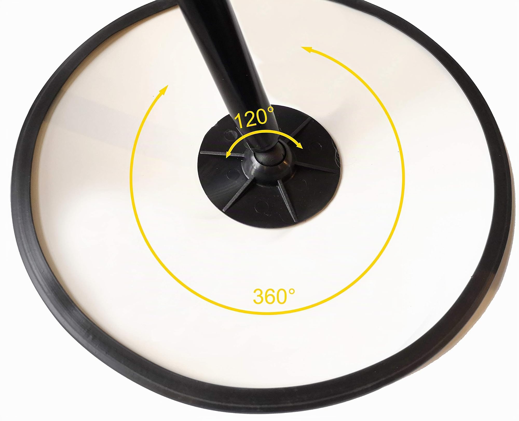 Miroir d'observation de qualité supérieure - Miroir de sécurité - Miroir convexe - 40 cm - Plus de vis fastidieuses lors du réglage du miroir - Sécurité accrue