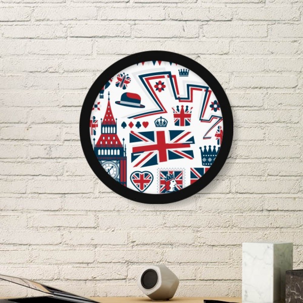 Cadre photo motif Big Ben et peinture d'art de l'Angleterre avec cadre noir small