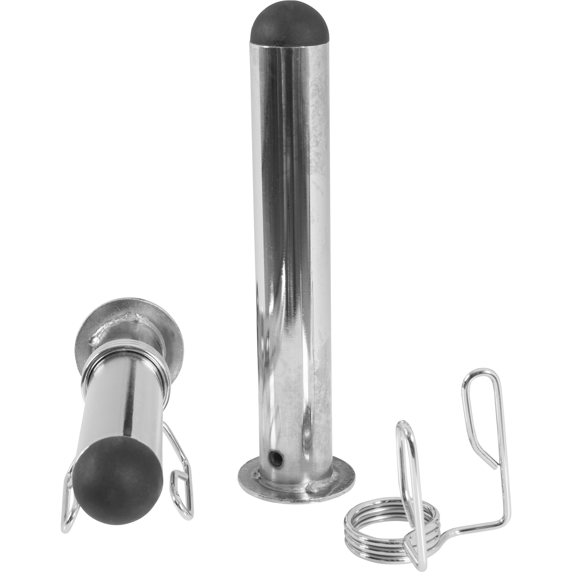 Gorilla Sports® Manchon Adaptateur - Olympique Ø 50mm, pour Barres/Haltères Ø 30mm de Diamètre, avec 2 Fermetures à Ressort, Chromé - Adaptateur d'Accessoires, Equipement de Fitness, Musculation, Gym