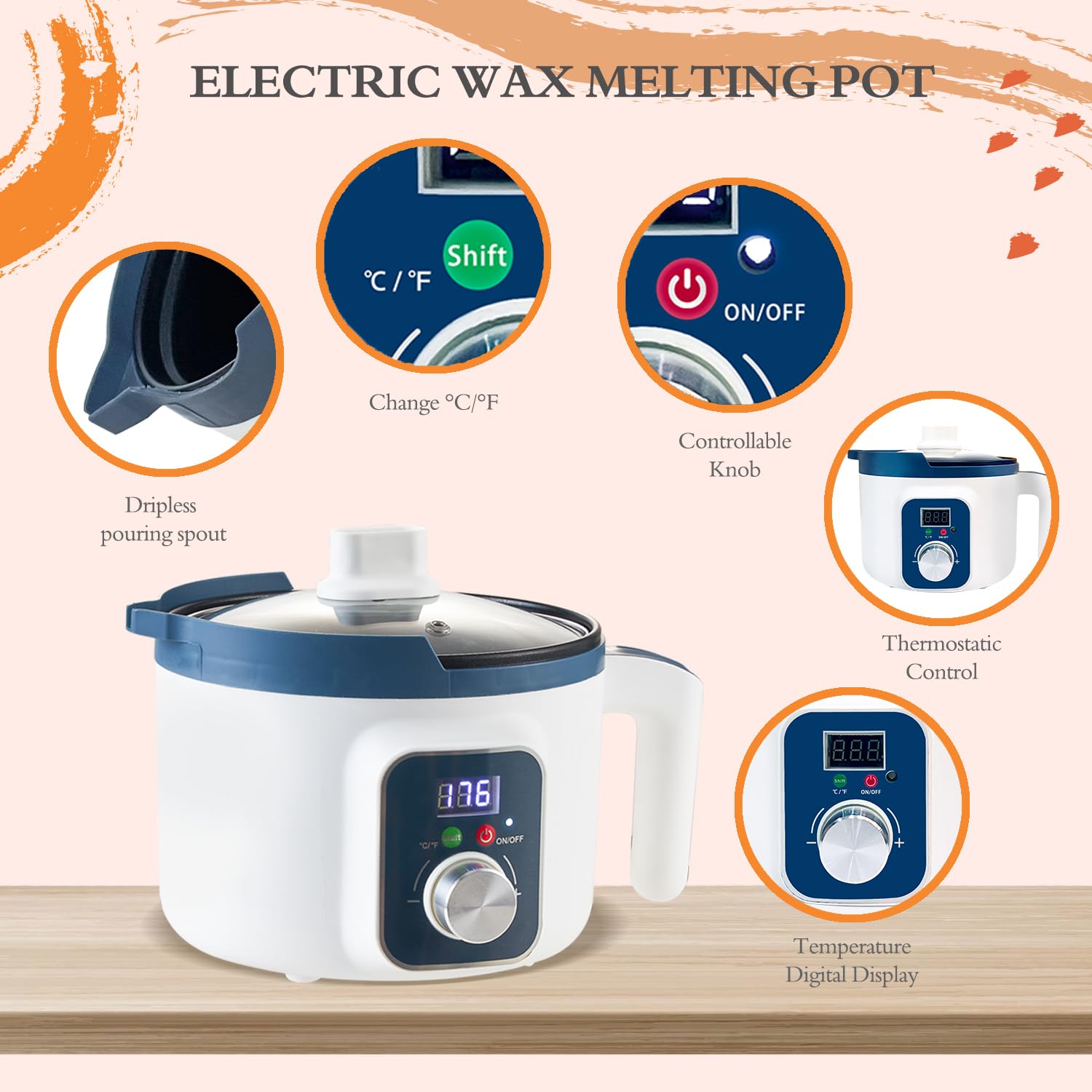 Kit Completo per Fare Candele con Pentola Digitale per Sciogliere la Cera, Set Creazione cCandele Profumate per Adulti, Come Fare le Candele in Casa