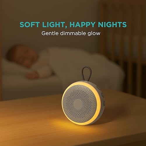 Miniatura 4 de LittleHippo Máquina de ruido blanco Máquina de sonido portátil para bebés, niños, adultos Chupete para dormir 19 sonidos relajantes Batería de